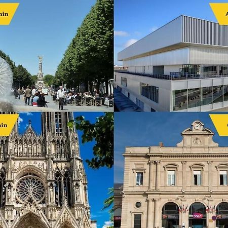 Forum Champagne Grand T2 Climatise Vue Cathedrale Reims Exterior photo